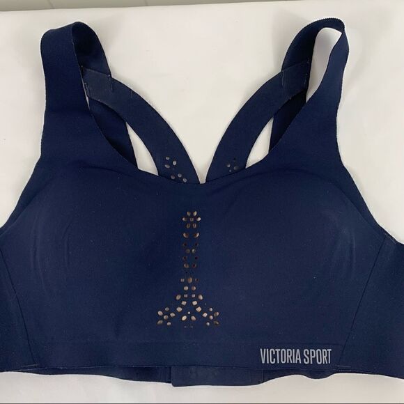 Victorias Secret Sport Angel Max Sport Bra 34B High Support Cross Back Blue - Picture 2 of 7